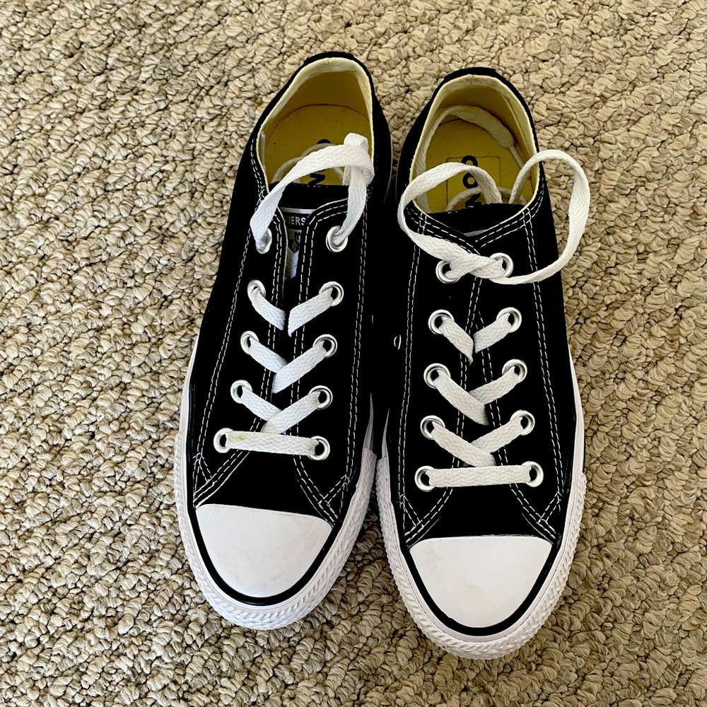 Black Converse All Star low tops